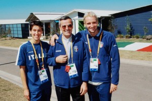 mazza-with olympic swimmers rosolino-chiuso