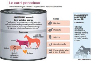 OMS - Le carni considerate cancerogene e quelle probabilmente cancerogene (134 x 100)