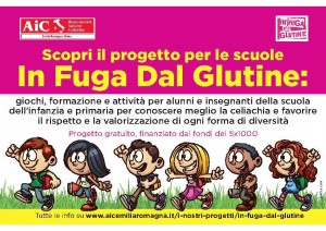 locandina del progetto 'In fuga dal glutine'