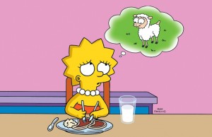 Lisa simpson vegetariana