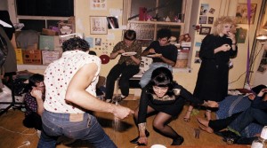 Twisting at my birthday party, New York City, 1980, by Nan Goldin