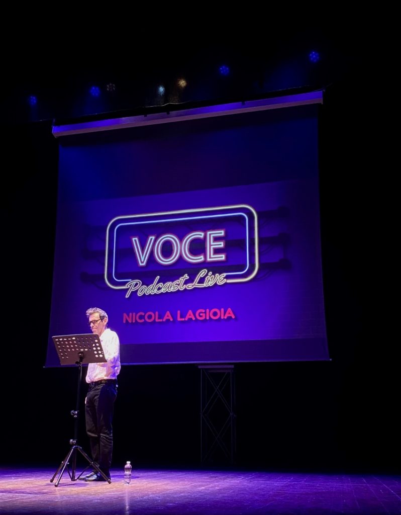 Nicola Lagioia sul palco del Teatro al Parco