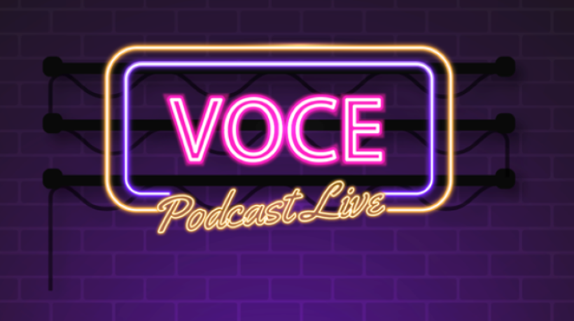 Locandina "Voce Podcast LIve". Crediti: Comune di Parma Locandina "Voce podcast live" (Credit: Comune di Parma)
