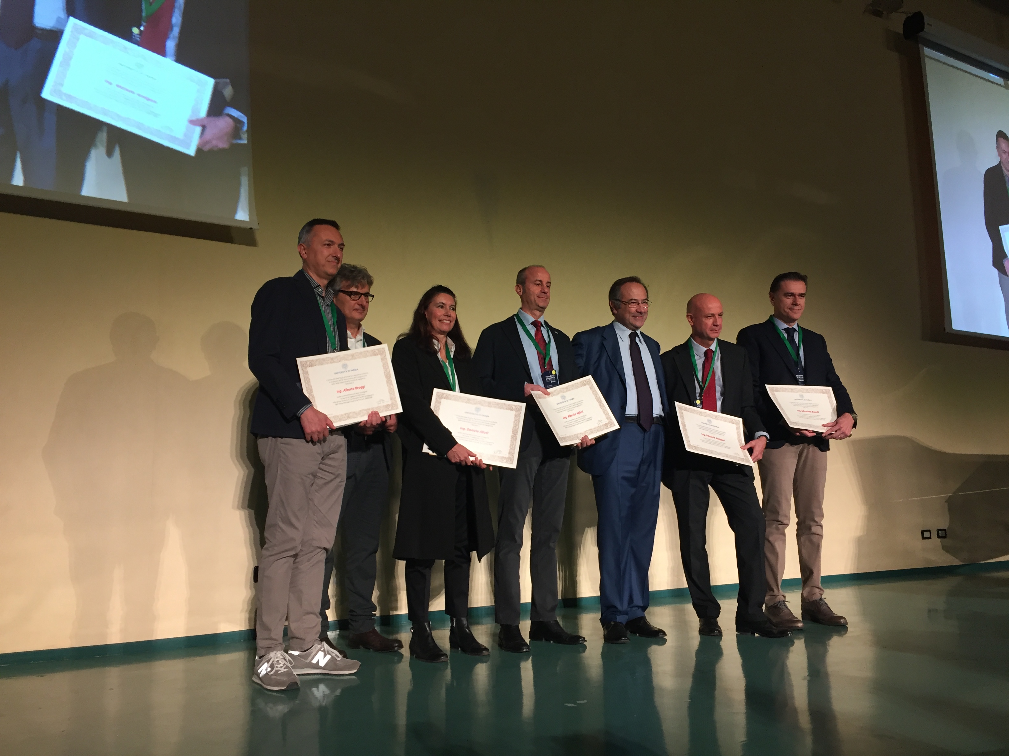 La Premiazione dei primi sei laureati in Ingegneria a Parma